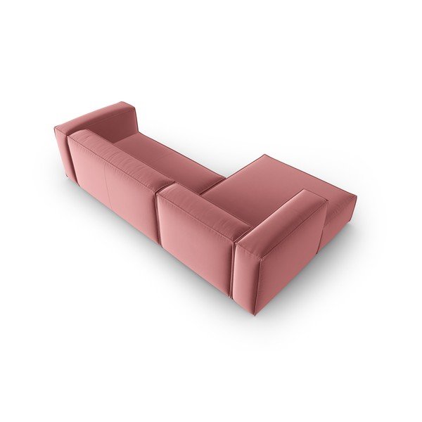 Ružová zamatová rohová pohovka Mackay – Cosmopolitan Design-image-3
