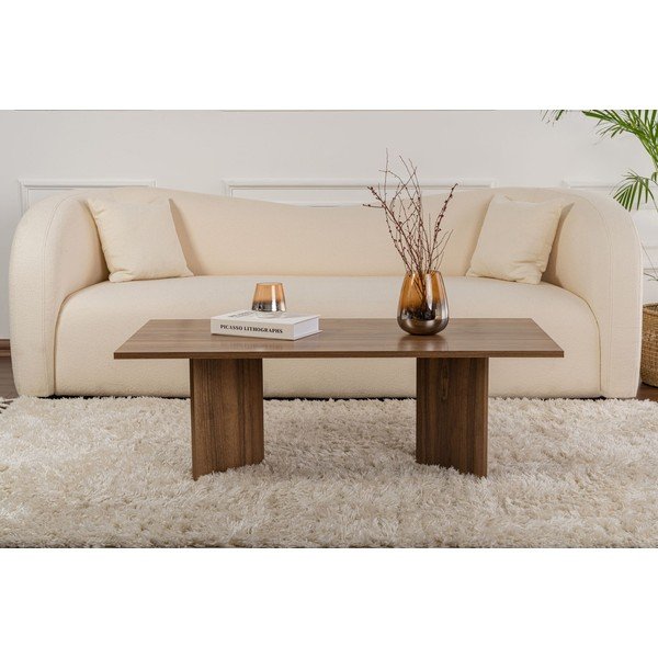 Tmavohnedý konferenčný stolík v dekore orecha 60x119 cm Sabin – Kalune Design-image-2