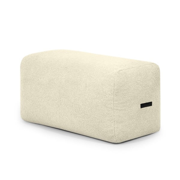 Krémový sedací vak z textílie buklé Plus 100 Lounge – SLOWDOWN