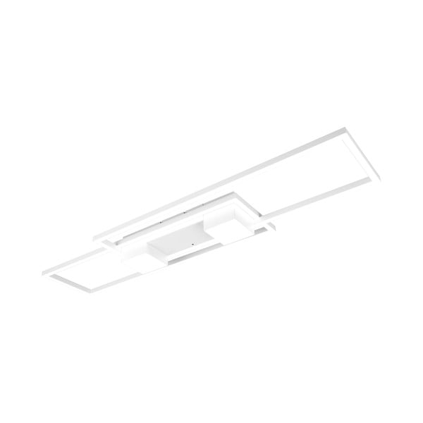 Biele LED stmievateľné stropné svietidlo na diaľkové ovládanie 28x100 cm Albany – Trio-image-1