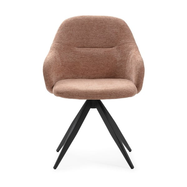 Svetlohnedé čalúnené jedálenské kreslá v súprave s podrúčkami 2 ks Tamara – Marckeric-image-2