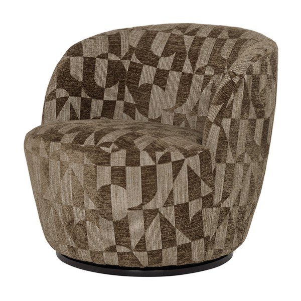 Khaki otočné kreslo Serra – WOOOD-image-2