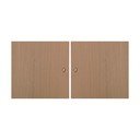 Dvierka v dekore duba pre modulárny policový systém 2 ks 32x33 cm Mistral Kubus - Hammel Furniture