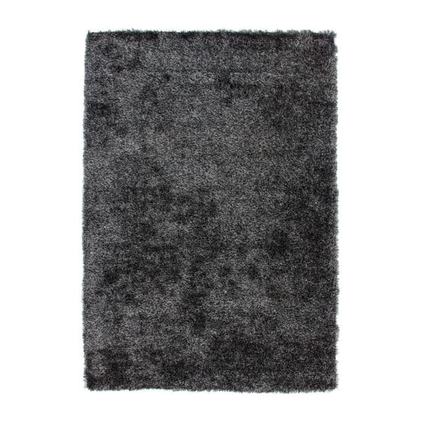 Antracitový ručne tkaný koberec Kayoom Crystal 350 Anthrazit, 120 × 170 cm