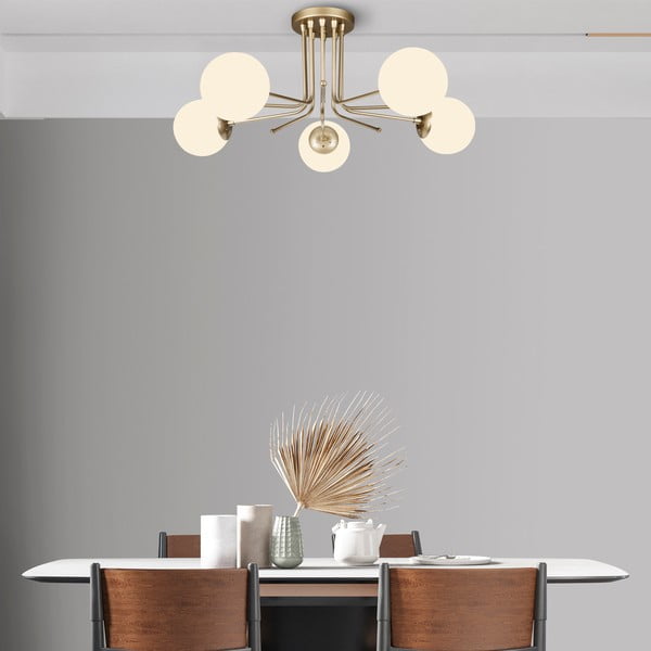 Stropné svietidlo v zlatej farbe Squid Lighting Star, výška 34 cm-image-3