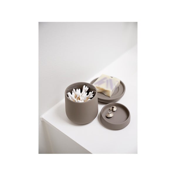 Hnedá porcelánová nádobka na mydlo Nova One - Zone-image-1