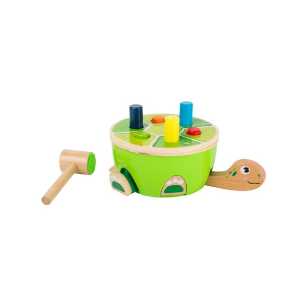 Detské zatĺkadlo Legler Turtle Hammering-image-3