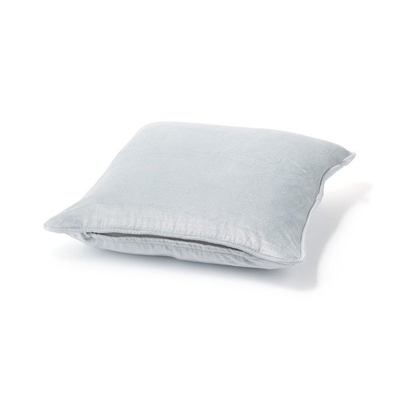 Strieborný vankúš Fluweel, 45x45 cm-image-3