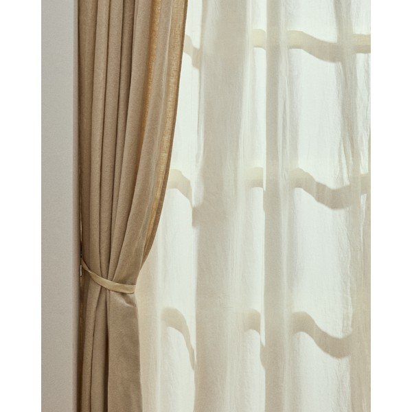 Béžový bavlnený záves 140x270 cm Nolira – Kave Home-image-1