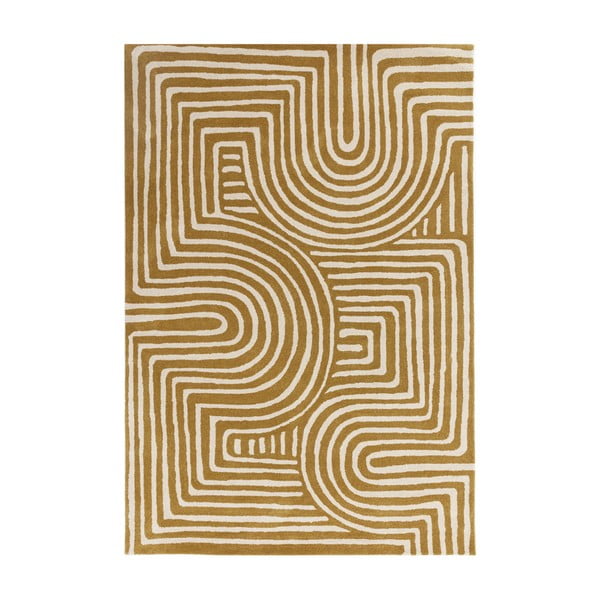 Okrovožltý vlnený koberec 120x170 cm Reef – Asiatic Carpets