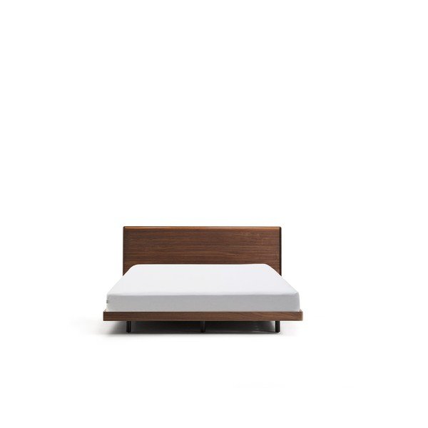 Hnedá dvojlôžková posteľ z brezového dreva s roštom 180x200 cm Norlen – Kave Home-image-3