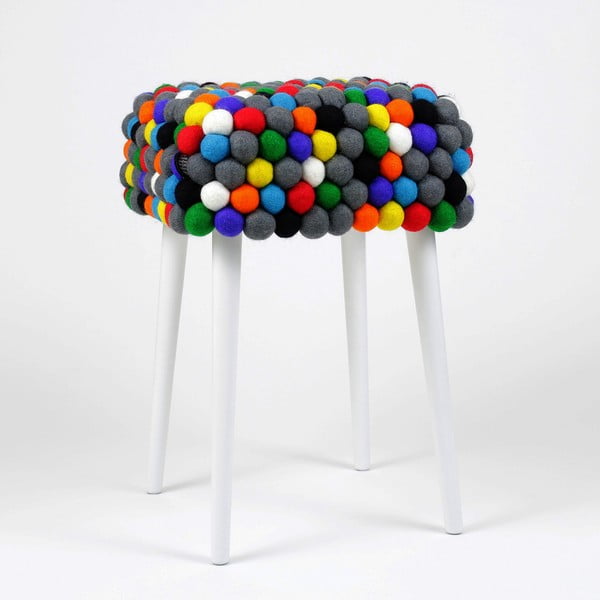 Ručne vyrobená guličková stolička Ikra