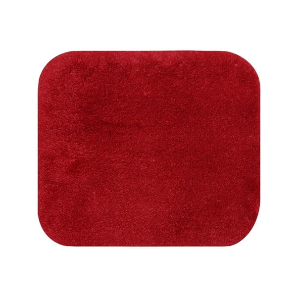 Červená predložka do kúpeľne Confetti Miami, 50 × 57 cm