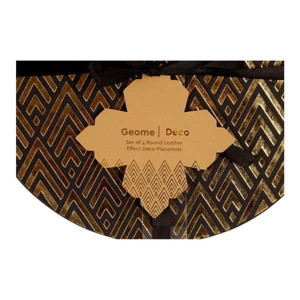 Prestieranie z umelej kože a kartónu v súprave 4 ks ø 25 cm Geome – Premier Housewares-image-1