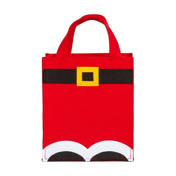 Červená darčeková taška z plsti Neviti Santa