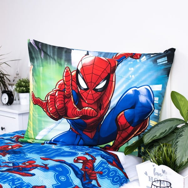 Bavlnené detské obliečky na jednolôžko 140x200 cm Spider-man – Jerry Fabrics-image-1