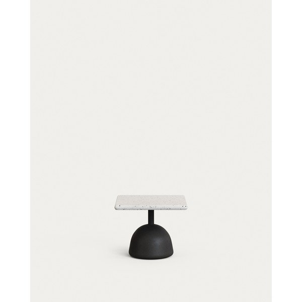 Záhradný konferenčný stolík s terrazzo doskou 44x44 cm Saura – Kave Home-image-1