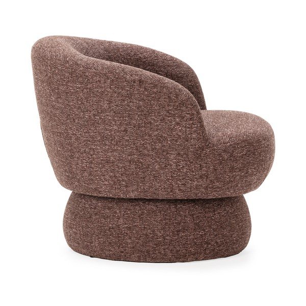 Fialové/hnedé otočné kreslo Dali – MOME-image-3