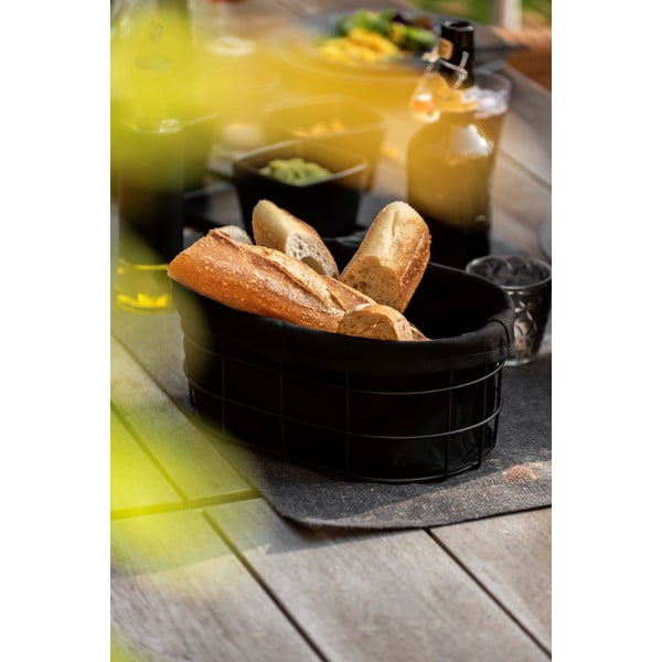 Čierna ošatka na pečivo so stojanom Wenko Black Outdoor Kitchen Bela-image-1