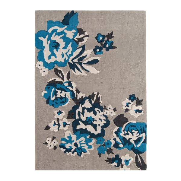 Sivý koberec Asiatic Carpets Harlequin Roses, 170 x 120 cm