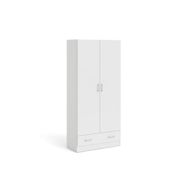 Biela šatníková skriňa 79x170 cm Space – Tvilum-image-2