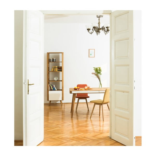 Pracovný stôl z dubového dreva Gazzda Ena, 140 × 60 cm-image-1