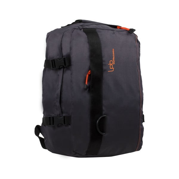 Tmavosivý batoh s oranžovými detailmi LPB Catane, 23 l