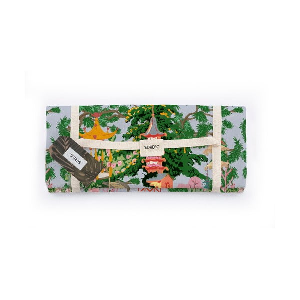 Piknik deka Surdic Manta Picnic s čínskym motívom, 140 x 170 cm