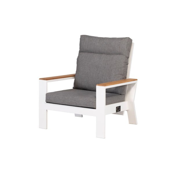 Bielo-sivé kovové záhradné kreslo Valerie – Exotan-image-2