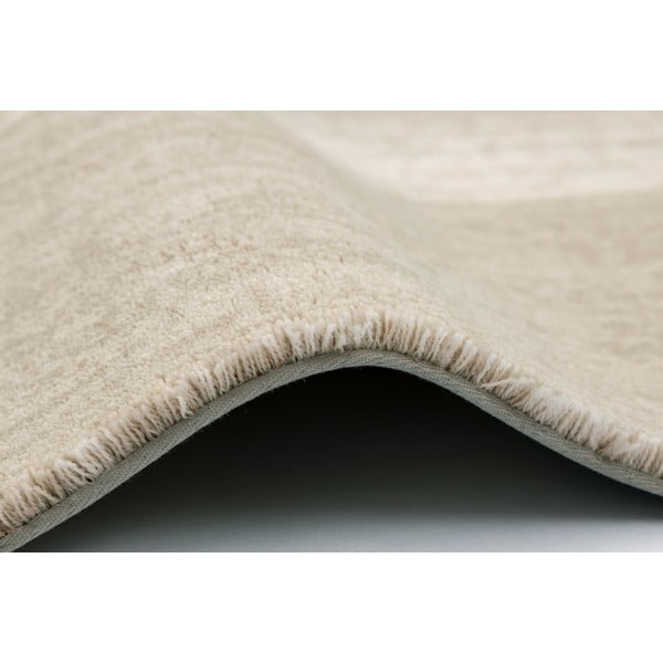 Sivobéžový vlnený koberec 133x190 cm Agnus Brush Lines – Agnella-image-3