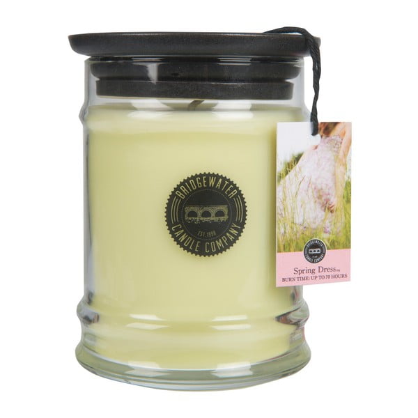 Sviečka v sklenenej dóze s vôňou magnólie a citrusu Bridgewater candle Company Spring Dress, doba horenia 65-85 hodín
