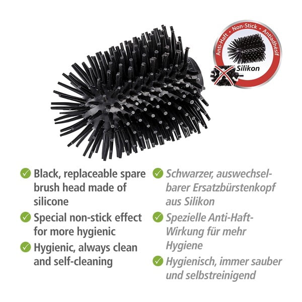 Náhradná silikónová hlavica WC kefy Wenko, ø 7,5 cm-image-2