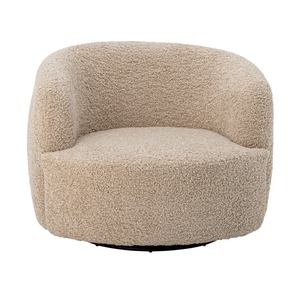 Béžové kreslo z textílie buklé Bocca – Bloomingville-image-2