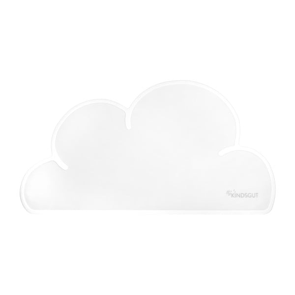 Biele silikónové prestieranie Kindsgut Cloud, 49 x 27 cm