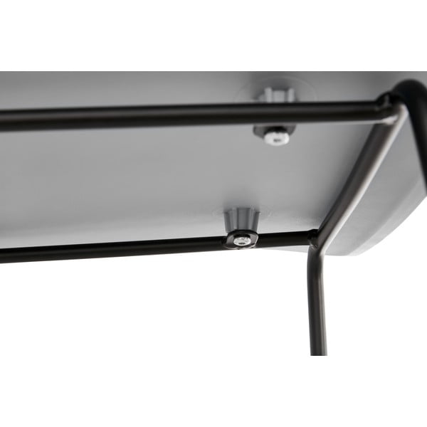 Sivá barová stolička s čiernymi nohami Kokoon Slade, výška sedu 76 cm-image-1