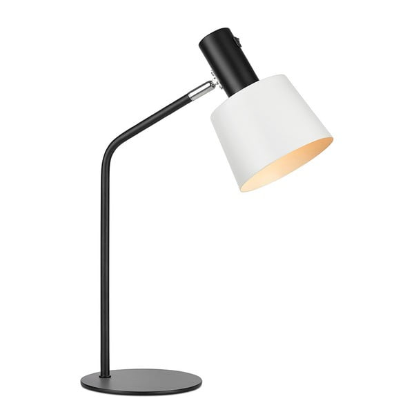 Čierno-biela stolová lampa Markslöjd Bodega