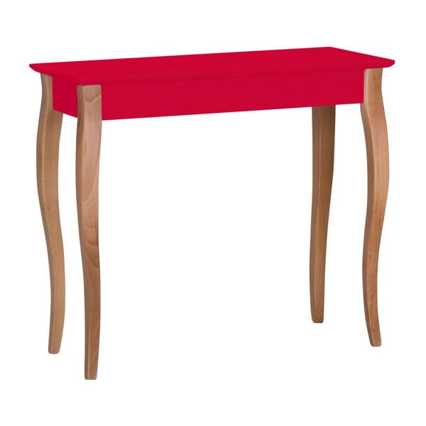 Červený konzolový stolík Ragaba Lillo, šírka 85 cm