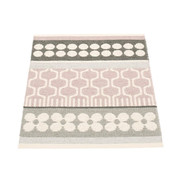 Svetloružovo-sivý vnútorný a vonkajší koberec 70x90 cm Asta Pale Rose – Pappelina