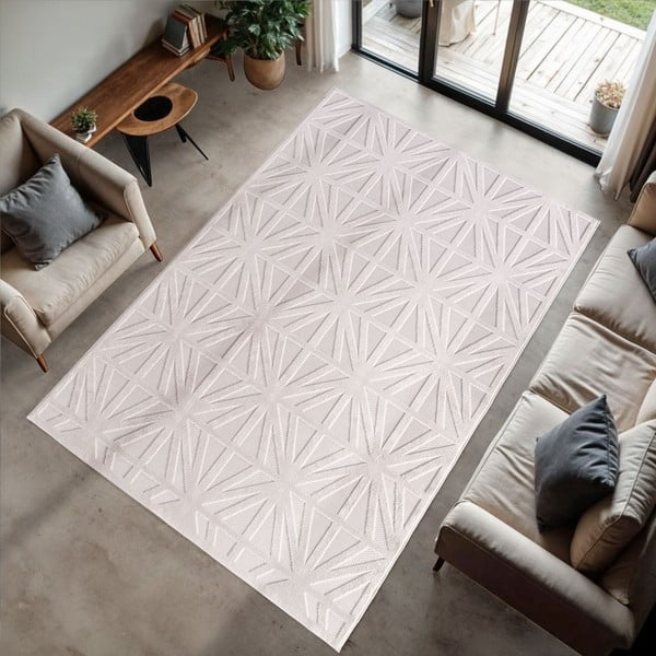 Krémový vnútorný a vonkajší koberec 120x170 cm Doha 1655 Cream – Ayyildiz Carpets-image-1