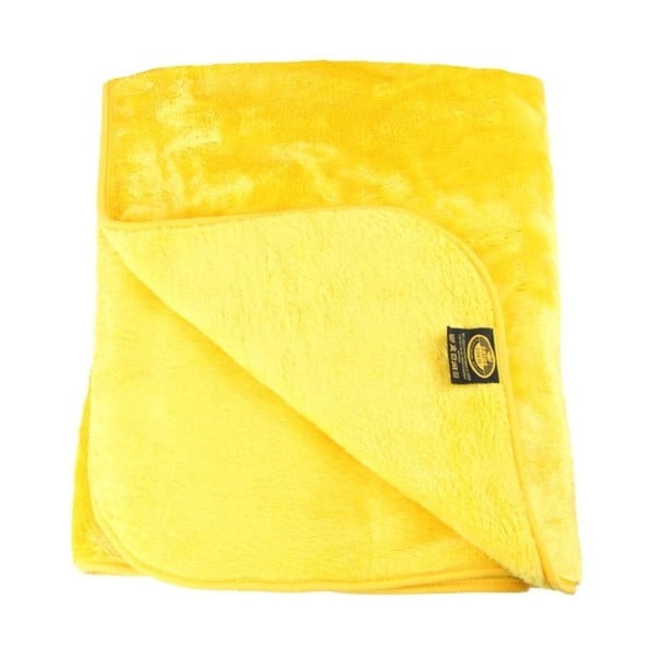 Žltá deka Gözze Cashmere, 220 x 240 cm