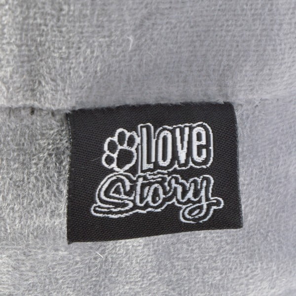 Sivý kukaň pre mačku 38x35 cm – Love Story-image-2