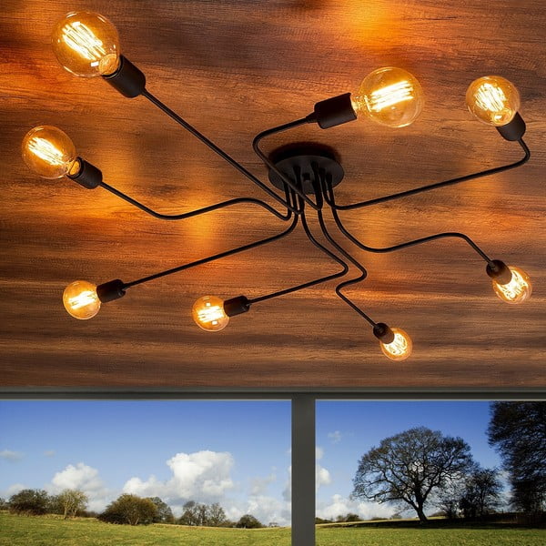 Čierne nástenné svietidlo Truva – Opviq lights-image-3