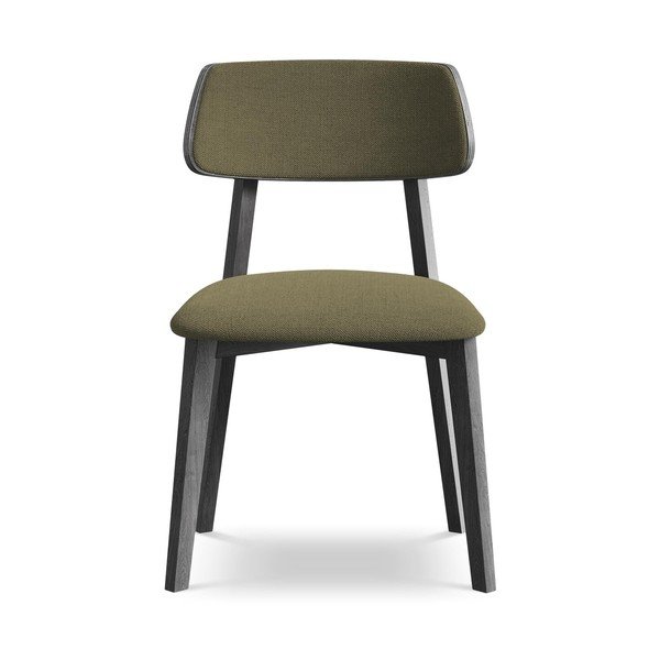 Zelená jedálenská stolička z masívneho dreva Niu – Makamii-image-1