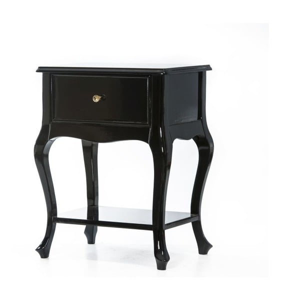 Odkladací stolík Purl Black, 44x33x60 cm