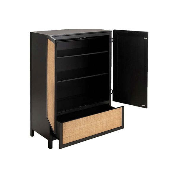 Čierna drevená skriňa Leitmotiv Galant-image-2