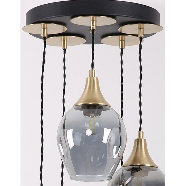 Závesné svietidlo so skleneným tienidlom ø 15 cm Marlo – Squid Lighting-image-3