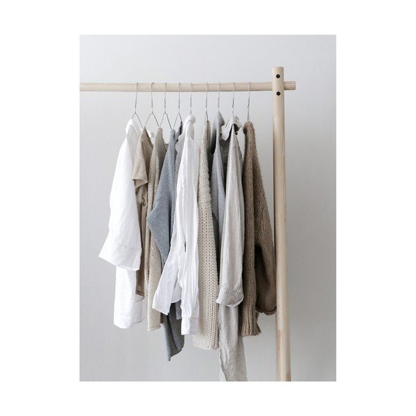 Čierny vešiak z borovicového dreva Karup Design Hongi Black-image-3