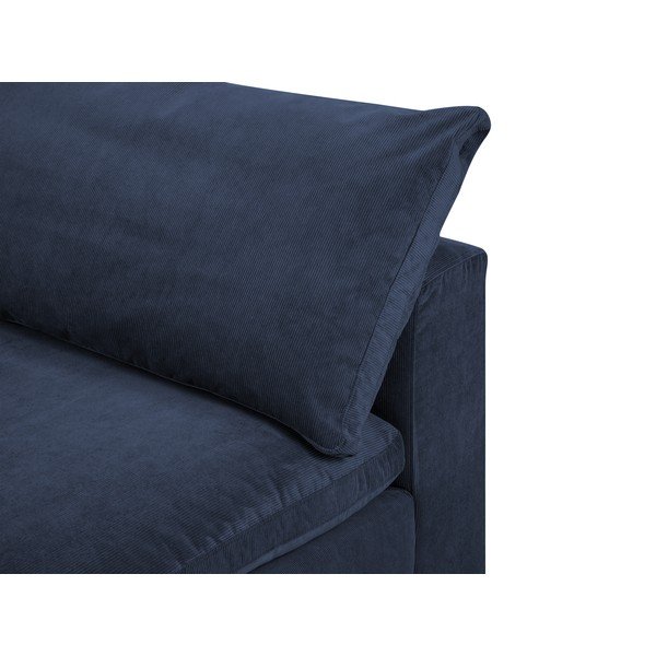 Tmavomodrá prostredná časť modulárnej menčestrovej pohovky Windsor & Co Sofas Galaxy-image-4
