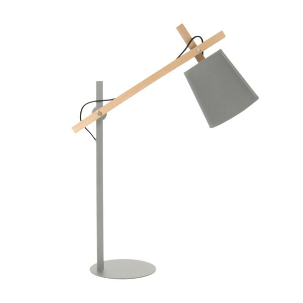 Sivá stolová lampa Leitmotiv Sheer
