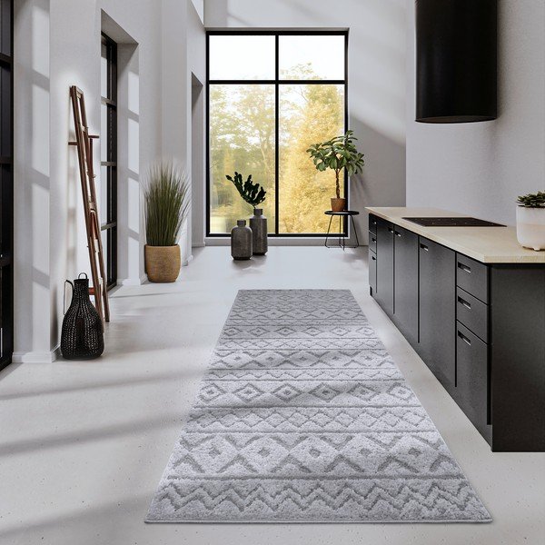Sivý behúň 80x240 cm Itinerance Light Grey – Elle Decoration-image-1